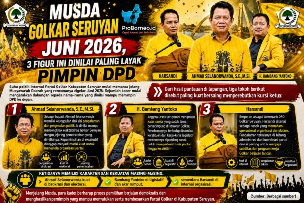 Tiga Tokoh Sentral Golkar Seruyan