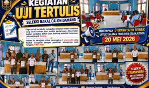 Panitia Penjaringan Damang Lakukan Uji Tertulis Kepada 4 Balon Damang Seruyan Raya Penjaringan Damang