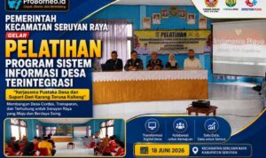 Pemerintah Kecamatan Seruyan Raya Gelar Pelatihan Program Sistem Informasi Desa Terintegrasi Kecamatan Seruyan Raya