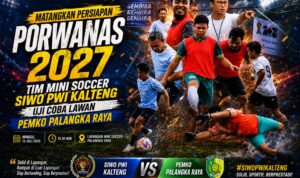 Matangkan Persiapan Porwanas 2027, Tim Mini Soccer Siwo PWI Kalteng Akan Uji Coba Lawan Pemko Palangka Raya Pemko Palangka Raya