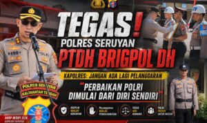 Tegas! Polres Seruyan PTDH Brigpol DH, Kapolres: Jangan Ada Lagi Pelanggaran Polres Seruyan