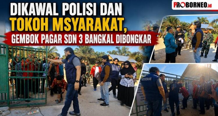 Bongkar gembok SDN 3 Bangkal