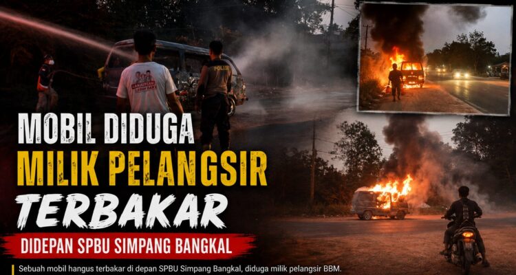 Mobil terbakar