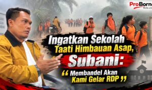 Ingatkan Sekolah Taati Himbauan Asap, Subani: Membandel Akan Kami Gelar RDP kabut asap