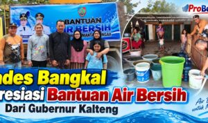 Kades Bangkal Apresiasi Bantuan Air Bersih Dari Gubernur Kalteng krisis air bersih