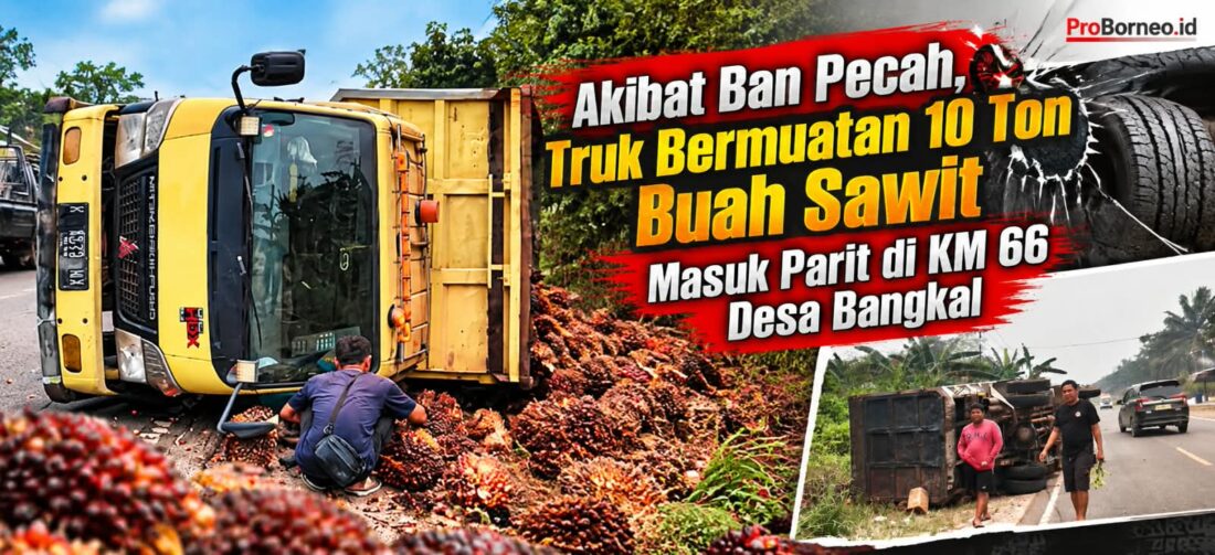 truk terbalik